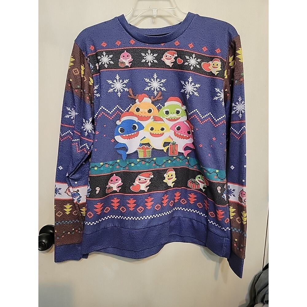 Adult Small Baby Shark Christmas Sweater